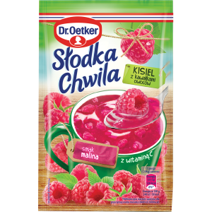 Kisiel Słodka Chwila Malinowa Kawałki Owoców 31,5g Dr.Oetker