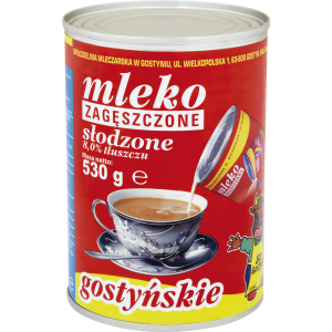Mleko Gostyńskie Zagęszczone Słodzone 530g SM Gostyń