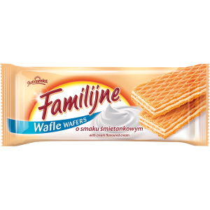 Wafle Familijne Śmietankowe Jutrzenka 180g