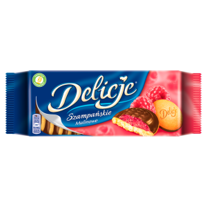 Ciastka Delicje z Galaretką Malinową 147g