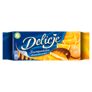 Ciastka Delicje z Galaretką Pomarańczową 147g