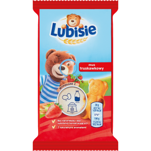 Ciasteczko z Musem Truskawkowym Lubisie 30g
