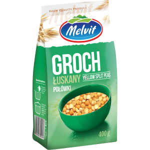 Groch Połówki 400g Melvit