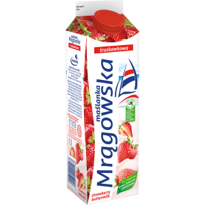 Maślanka Mrągowska Truskawka 1l Mlekpol