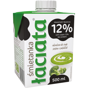 Śmietanka UHT 12% Łaciata 500ml Mlekpol