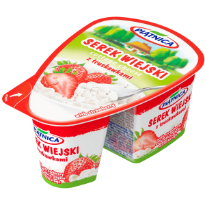 Serek Wiejski z Truskawkami 150g OSM Piątnica