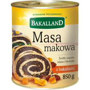 Masa Makowa z Bakaliami 850g Bakalland