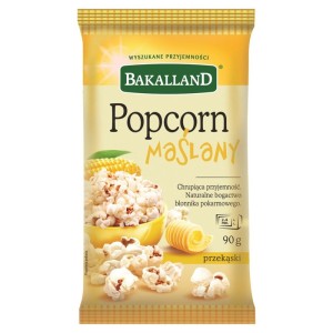 Popcorn do Mikrofalówki Maślany 90g Bakalland