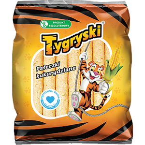 Chrupki Tygryski Kukurydziane Pałeczki 60g