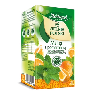 Herbata Ziołowo-Owocowa Zielnik Polski Melisa z Pomarańczą 20*1,75g Herbapol