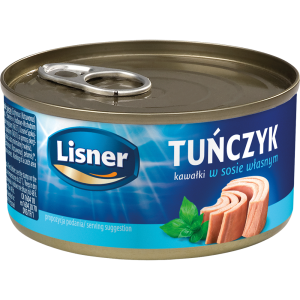 Tunczyk w Kawałkach w Sosie Własnym 170g Lisner
