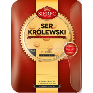 Ser Żółty Królewski Plastry Koperta 135g OSM Sierpc