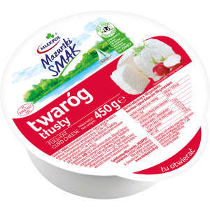 Twaróg Tłusty Mazurski Smak 450g Mlekpol