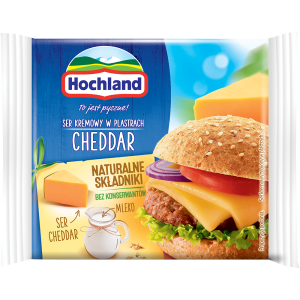 Ser Kremowy Cheddar Plastry 130g Hochland