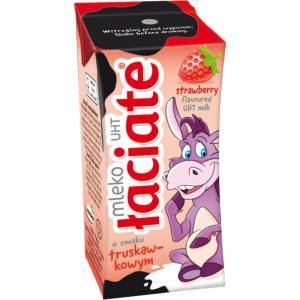 Mleko Łaciate Truskawkowe 200ml Mlekpol