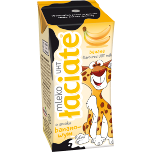Mleko Łaciate Bananowe 200ml Mlekpol