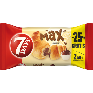 Rogalik 7 Days Max z Nadzieniem Kakaowym 110g