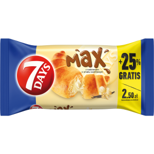 Rogalik 7 Days Max z Nadzieniem Waniliowym 110g