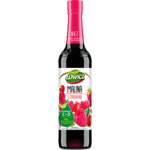 Syrop Malina z Żurawiną Łowicz 400ml