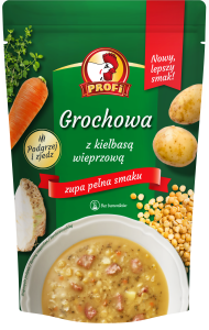 Zupa Grochowa z Kiełbasą Wieprzową Torebka 450g Profi