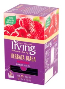 Irving Herbata Biała z Malina 20 saszetek 