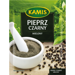 Pieprz Czarny Mielony 20g Kamis
