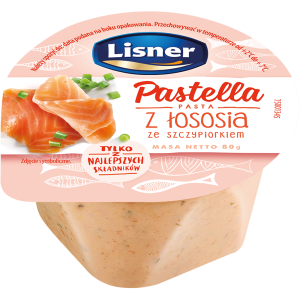 Pasta Jajeczna z Łososiem Pastella 80g Lisner