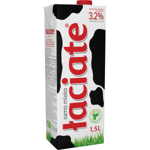 Mleko UHT Łaciate Czerwone 3,2% 1,5l Mlekpol