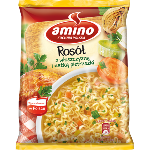Zupa Nudle Rosół z Kury 58g Amino