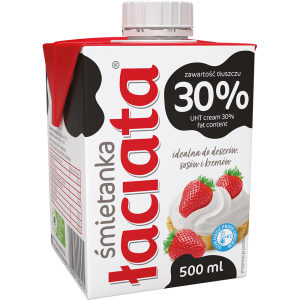 Śmietanka UHT 30% Łaciata 500ml Mlekpol