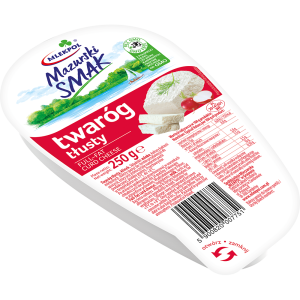 Twaróg Tłusty Mazurski Smak Klinek 250g Mlekpol