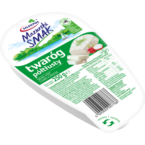 Twaróg Półtłusty Mazurski Smak Klinek 250g Mlekpol