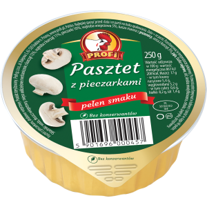 Pasztet Wielkopolski z Drobiem i Pieczarkami 250g Profi