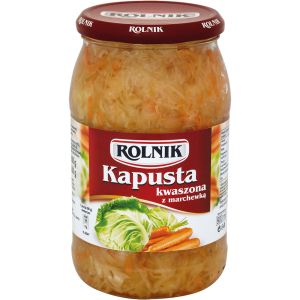 Kapusta Kwaszona z Marchewką 900ml Rolnik