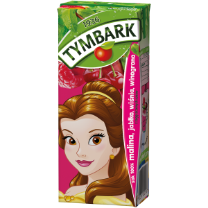 Sok Tymbark 100% Kartoonki Malina-Jabłko-Wiśnia 200ml