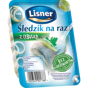 Śledzik Na Raz z Cebulką 100g Lisner