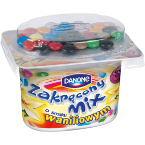 Jogurt Zakręcony Mix Wanilia 125g Danone
