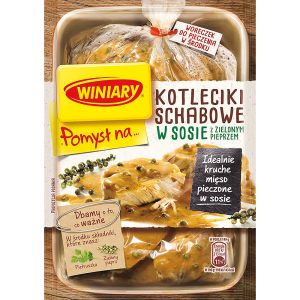 Fix Pomysł Na... Kotleciki Schabowe w Sosie z Zielonym Pieprzem 44g Winiary